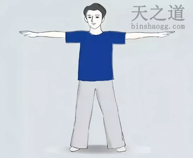 掌托天门