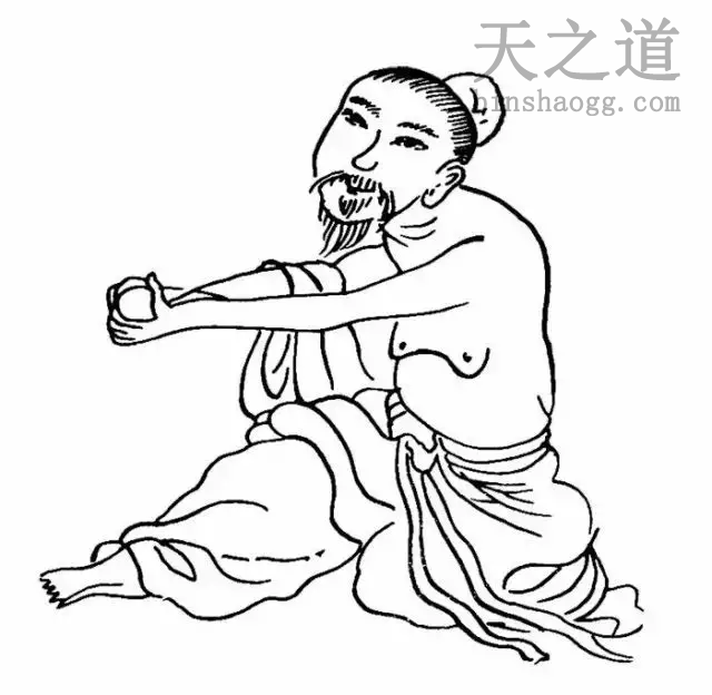 夏至五月中坐功图