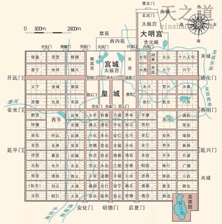 唐长安城里坊 唐长安城里坊