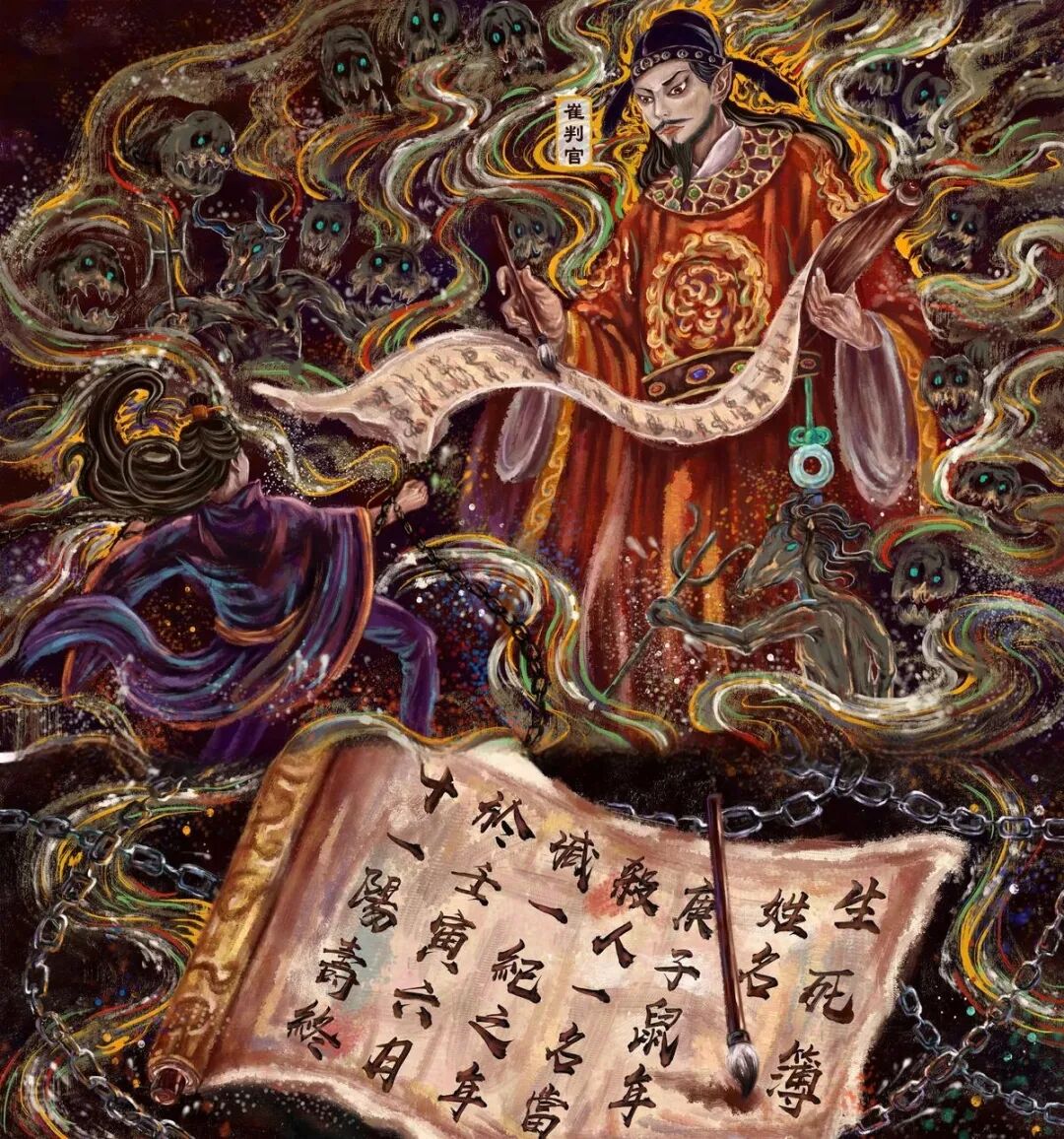 农历六月初六，地府崔判官圣诞，判官展开生死簿，摄召灵魂赴道场！