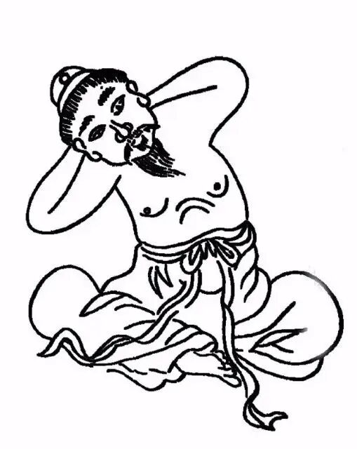 陈希夷二十四气导引坐功图‑秋分导引养生功法 陈希夷二十四气导引坐功图‑秋分导引养生功法