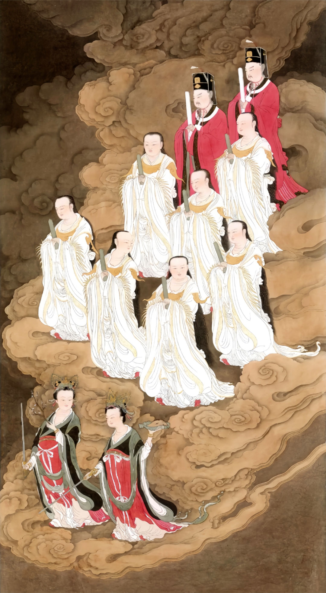 信众领取斗灯与平安符，共沾九皇法喜