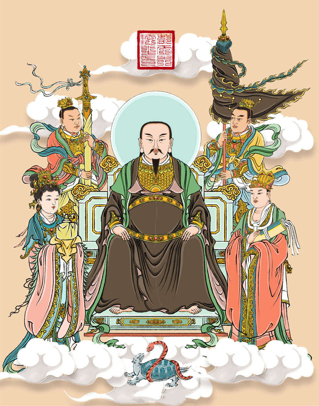 真武大帝，玄天上帝，太和山苦修四十二载，九月初九得道飞升